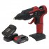 Sealey SV20 Series Cordless Glue Gun Kit 20V 2Ah - 2 Batteries