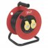 Sealey 25m Heavy-Duty Cable Reel with Thermal Trip 2 x 110V