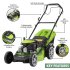 Sealey Dellonda Self-Propelled Petrol Lawnmower Grass Cutter with Height Adjustment & Grass Bag 144cc 18