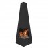 Sealey Dellonda Chiminea, Wood Burner, Heater for Outdoors W45cm x H150cm - Black Steel