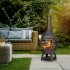 Sealey Dellonda Deluxe 360 Chiminea/Fire Pit/Outdoor Heater - Antique Bronze Finish - DG112