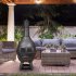 Sealey Dellonda Deluxe 360 Chiminea/Fire Pit/Outdoor Heater - Antique Bronze Finish - DG112