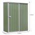 Sealey Dellonda Galvanized Steel Garden/Outdoor/Storage Shed, 1.5 x 0.8 x 1.9m, Pent Style Roof - Green