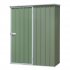 Sealey Dellonda Galvanized Steel Garden/Outdoor/Storage Shed, 1.5 x 0.8 x 1.9m, Pent Style Roof - Green