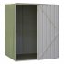 Sealey Dellonda Galvanized Steel Storage Shed with Pent Style Roof 151 x 151 x 200cm - Green