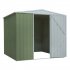 Sealey Dellonda Galvanized Steel Storage Shed with Apex Style Roof 230 x 230 x 220cm - Green