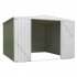 Sealey Dellonda Galvanized Steel Storage Shed with Apex Style Roof 300 x 300 x 220cm - Green