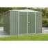 Sealey Dellonda Galvanized Steel Storage Shed with Apex Style Roof 300 x 300 x 220cm - Green