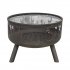 Sealey Dellonda Deluxe Fire Pit Fireplace Outdoor Patio Heater, Cooking Grill & Poker