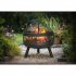 Sealey Dellonda Deluxe Fire Pit Fireplace Outdoor Patio Heater, Cooking Grill & Poker