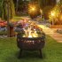 Sealey Dellonda Deluxe Fire Pit Fireplace Outdoor Patio Heater, Cooking Grill & Poker