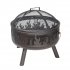 Sealey Dellonda Deluxe Fire Pit Fireplace Outdoor Patio Heater, Cooking Grill & Poker