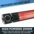 Sealey Dellonda Infrared Outdoor 2000W Patio Heater with Speakers for Music, Black