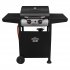 Sealey Dellonda 2 Burner Gas BBQ Grill with Ignition & Thermometer - Black/Stainless Steel