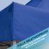 Sealey Dellonda Premium 3 x 3m Pop-Up Gazebo, PVC Coated, Water Resistant Fabric, Supplied with Carry Bag, Rope, Stakes & Weight Bags - Blue Canopy