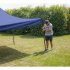 Sealey Dellonda Premium 3 x 3m Pop-Up Gazebo, PVC Coated, Water Resistant Fabric, Supplied with Carry Bag, Rope, Stakes & Weight Bags - Blue Canopy