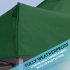 Sealey Dellonda Premium 3 x 3m Pop-Up Gazebo, PVC Coated, Water Resistant Fabric, Supplied with Carry Bag, Rope, Stakes & Weight Bags - Dark Green Canopy