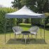 Sealey Dellonda Premium 3 x 3m Pop-Up Gazebo, PVC Coated, Water Resistant Fabric, Supplied with Carry Bag, Rope, Stakes & Weight Bags - Grey Canopy