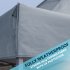 Sealey Dellonda Premium 3 x 3m Pop-Up Gazebo, PVC Coated, Water Resistant Fabric, Supplied with Carry Bag, Rope, Stakes & Weight Bags - Grey Canopy