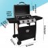 Sealey Dellonda 3 Burner Gas BBQ Grill, Ignition, Thermometer, Black/Stainless Steel