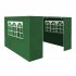 Sealey Dellonda Premium Gazebo/Marquee Side Walls/Doors/Windows, Fits 3 x 3m Models - Dark Green