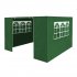 Sealey Dellonda Premium Gazebo/Marquee Side Walls/Doors/Windows, Fits 3 x 3m Models - Dark Green