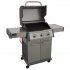 Sealey Dellonda 3 Burner Deluxe Gas BBQ Grill with Piezo Ignition & Thermometer - Stainless Steel