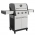 Sealey Dellonda 3 Burner Deluxe Gas BBQ Grill with Piezo Ignition & Thermometer - Stainless Steel