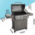 Sealey Dellonda 4+1 Burner Deluxe Gas BBQ Grill with Piezo Ignition & Thermometer - Stainless Steel