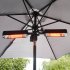 Sealey Dellonda Folding Parasol/Gazebo/Patio Outdoor Infrared Heater, Two Panels, Extra Long 5M Cable, 1600W