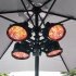 Sealey Dellonda Folding Parasol/Gazebo/Patio Outdoor Infrared Heater, Four Panels, Extra Long 5M Cable, 1800W - DG178