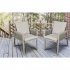 Sealey Dellonda Fusion Garden/Patio Dining Chair with Armrests, Set of 6, Light Grey - DG49