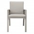 Sealey Dellonda Fusion Garden/Patio Dining Chairs with Armrests 4pc - Light Grey