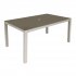 Sealey Dellonda Fusion Aluminium Garden Dining Table with Tempered Glass & Parasol Hole - Light Grey