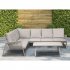 Sealey Dellonda Fusion Aluminium Outdoor Corner Sofa & Coffee Table Set 4pc