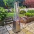 Sealey Dellonda 13kW Pyramid Gas Patio Heater 13kW Commercial/Garden Use - Stainless Steel