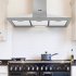 Sealey Baridi 90cm Chimney Style Cooker Hood with Carbon Filters, Stainless Steel