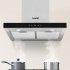 Sealey Baridi T-Shape Chimney Cooker Hood with Carbon Filters 60cm - Stainless Steel