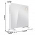 Sealey Baridi, Electric Glass Panel Heater, 1000W, Wi-Fi Enabled, White - DH136