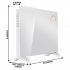 Sealey Baridi Electric Glass Panel Heater, 1500W, Thermostat Controlled 24Hr 7 Day Timer, Wi-Fi Enabled, Remote Control, White