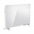 Sealey Baridi Electric Glass Panel Heater, 2000W, Thermostat Controlled 24Hr 7 Day Timer, Wi-Fi Enabled, Remote Control, White