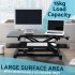 Sealey Dellonda 89cm Height Adjustable Standing Desk Converter, 50cm Max Height, 15kg Capacity - DH15