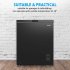 Sealey Baridi Freestanding Chest Freezer 142L Capacity - Black