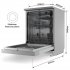 Sealey Baridi Freestanding Dishwasher, Full Size, Standard 60cm Wide with 14 Place Settings, 8 Programs & 5 Functions, LED Display, Silver