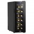 Sealey Baridi 12 Bottle Wine Cooler with Digital Touch Screen Controls & LED Light, Black