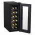 Sealey Baridi 12 Bottle Wine Cooler with Digital Touch Screen Controls & LED Light, Black