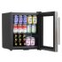 Sealey Baridi Mini Tabletop Beer & Drinks Fridge 50L Capacity - Stainless Steel