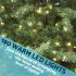 Sealey Dellonda Pre-Lit 5ft Hinged Christmas Tree with Warm White LED Lights & PE/PVC Tips