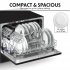 Sealey Baridi Tabletop Dishwasher 6 Place Settings 6.5L Capacity - Black