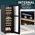 Sealey Baridi 27 Bottle Dual Zone Wine Fridge & Cooler